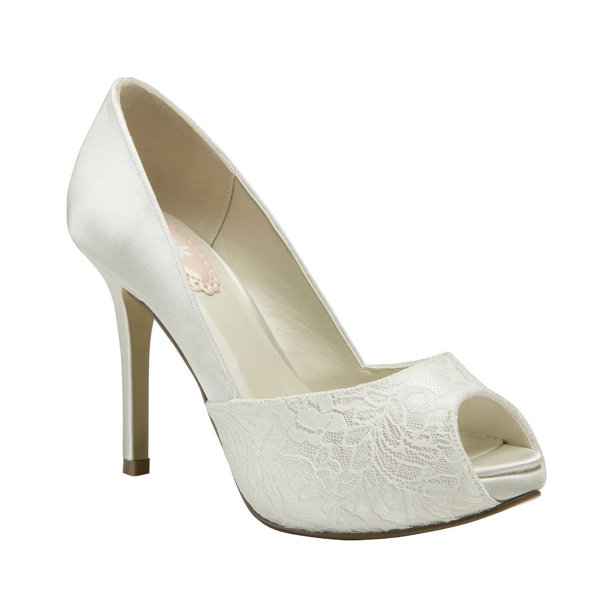 Ivory Lace Bridal Shoes with Crystal Vine Design – Custom Wedding Shoes by  A Bidda Bling